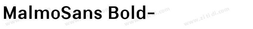 MalmoSans Bold字体转换